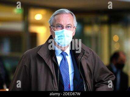 Londres, Royaume-Uni. 30 novembre 2020. Michel Barnier, négociateur en chef de l'UE, à Londres pour des entretiens avec son homologue britannique Sir David Frost. Crédit : Mark Thomas/Alay Live News Banque D'Images