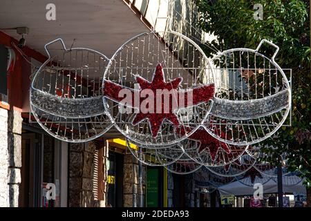 Roma, via Prenestina si prepara per lo shopping natalizio 2020 Banque D'Images