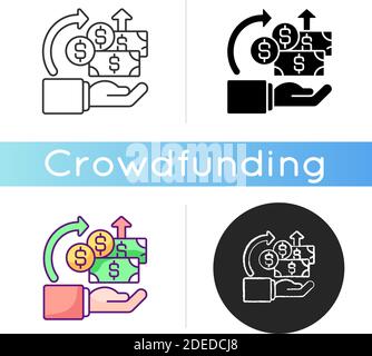 Icône de retour sur investissement Illustration de Vecteur