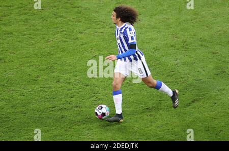 Leverkusen, Allemagne. 29 nov. 2020. Firo: 29.11.2020 Fuvuball: Soccer: 1ère saison Bundesliga 2020/21 Bayer Leverkusen - HERTHA BSC BERLIN Matteo Guendouzi, action individuelle | utilisation dans le monde crédit: dpa/Alay Live News Banque D'Images