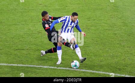 Leverkusen, Allemagne. 29 nov. 2020. Firo: 29.11.2020 Fuvuball: Soccer: 1ère saison Bundesliga 2020/21 Bayer Leverkusen - HERTHA BSC BERLIN Matheus Cunha, action individuelle | utilisation dans le monde crédit: dpa/Alay Live News Banque D'Images