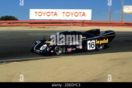 Le Mans a remporté Rondeau M379B aux courses historiques de Monterey Sur la piste de course Laguna Seca California USA 1990 Banque D'Images