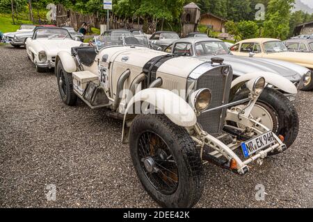 Oldtimer Daimler Mercedes Benz Cars à Reutte, Autriche Banque D'Images