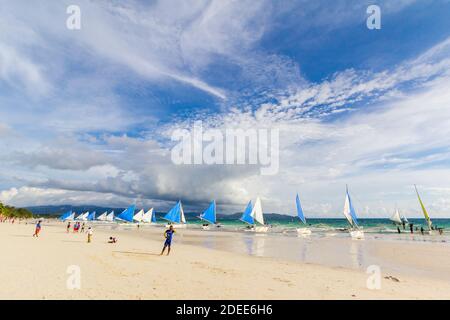 Boracay Island aux Philippines Banque D'Images