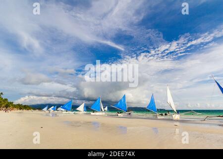 Boracay Island aux Philippines Banque D'Images