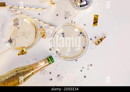 Deux coupes de champagne Banque D'Images