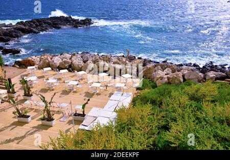 Vue panoramique sur Gallipoli Puglia Italie Banque D'Images