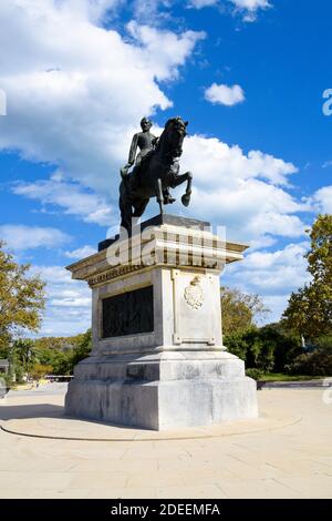 Monument à Prim, politicien espagnol et militaire. Parc de la Ciutadella. Barcelone, Catalogne, Espagne. Banque D'Images