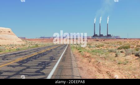 Projet de Salt River - Station de production Navajo à page Arizona Banque D'Images