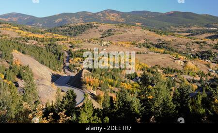 Guanella Pass Road près de Denver Colorado en automne Banque D'Images