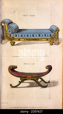 rudolph ackermann dépôt des arts année 1809 volume 1 janvier tôle 3 Banque D'Images