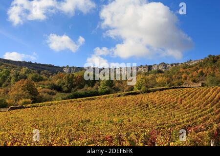 Saint-Romain, petit village à l'extérieur de Beaune, Bourgogne, France Banque D'Images