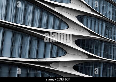 Détails sur les appartements conçus par Zaha Hadid , The High Line, Chelsea, New York City, 520 West 28th Street Banque D'Images