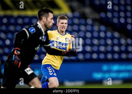 Brondby, Danemark. 30 novembre 2020. Morten Frendrup de Broendby SI vu pendant le match 3F Superliga entre Broendby IF et Lyngby Boldklub au stade Brondby. (Crédit photo : Gonzales photo/Alamy Live News Banque D'Images