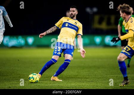 Brondby, Danemark. 30 novembre 2020. Anthony Jung (3) de Broendby SI on le voit pendant le match 3F Superliga entre Broendby IF et Lyngby Boldklub au stade Brondby. (Crédit photo : Gonzales photo/Alamy Live News Banque D'Images