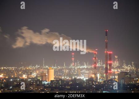 Centrale électrique de Gdansk (Elektrocieplownia Wybrzeze) et raffinerie de Gdansk à Gdansk, en Pologne. 17 novembre 2020 © Wojciech Strozyk / Alamy stock photo Banque D'Images