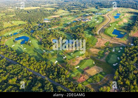Parcours de golf national de Trump, Bedminster, New Jersey Banque D'Images
