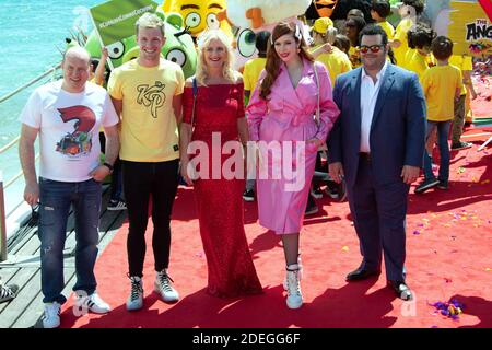 IRMA Knol, Enzo Knol, Irma Knol, Sonia Plakidyuk et Josh Gad assistant au Angry Birds 2 Photocall lors du 72e Festival Interational de Cannes, le 13 mai 2019. Photo d'Aurore Marechal/ABACAPRESS.COM Banque D'Images