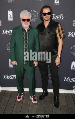 Pedro Almodovar et Asier Etxeandia assistent au photocall de la terrasse « Voyage par le pays » lors du 72e Festival de Cannes, le 16 mai 2019 à Cannes, en France. Photo de Jerome Domine/ABACAPRESS.COM Banque D'Images