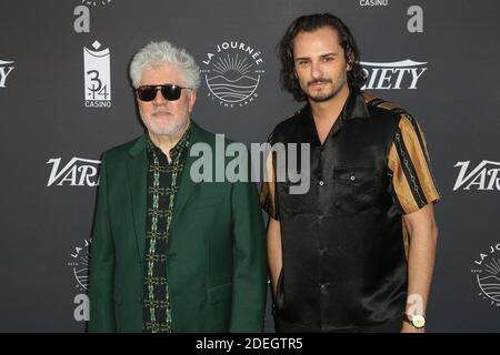 Pedro Almodovar et Asier Etxeandia assistent au photocall de la terrasse « Voyage par le pays » lors du 72e Festival de Cannes, le 16 mai 2019 à Cannes, en France. Photo de Jerome Domine/ABACAPRESS.COM Banque D'Images