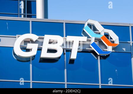 21 sept 2020 South San Francisco / CA / USA - logo Global Blood Therapeutics (GBT) au siège de la Silicon Valley ; Global Blood Therapeutics, in Banque D'Images