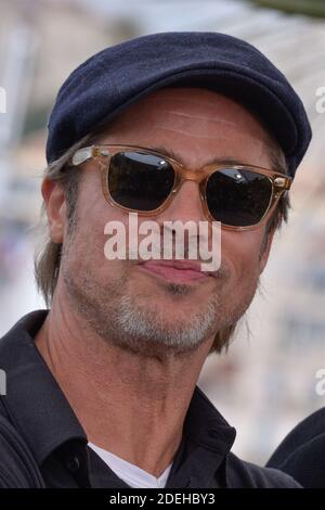 Brad Pitt assiste au photocall d'une fois à Hollywood lors du 72e Festival de Cannes, France, le 22 mai 2019. Photo de Julien Reynaud/APS-Medias/ABACAPRESS.COM Banque D'Images