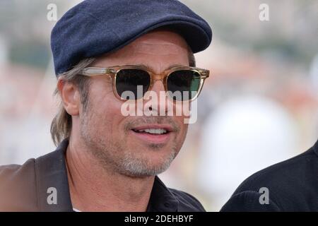 Brad Pitt assiste au photocall d'une fois à Hollywood lors du 72e Festival de Cannes, France, le 22 mai 2019. Photo de Julien Reynaud/APS-Medias/ABACAPRESS.COM Banque D'Images