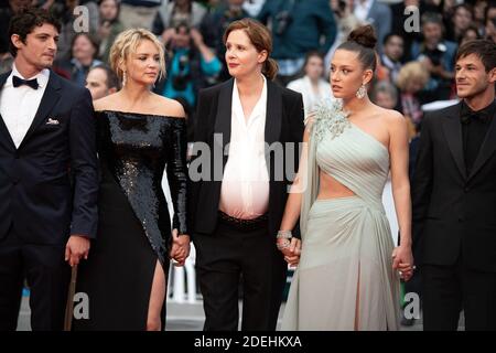 Niels Schneider, Virginie Efira, Justine Triet, Adele Exarchopoulos et Gaspard Ulliel ont organisé la projection de Sibyl lors du 72e Festival de Cannes le 24 mai 2019 à Cannes, France. Photo de David Niviere/ABACAPRESS.COM Banque D'Images