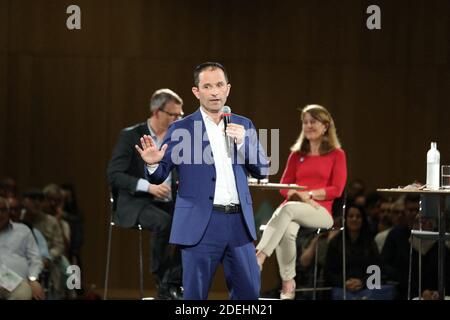 Benoit Hamon, chef du parti de la génération S, était dans la dernière réunion des élections européennes de 2019 au couvent des Jacobins à Rennes, en France, le 24 mai 2019. Photo de Julien Ermine/ABACAPRESS.COM Banque D'Images