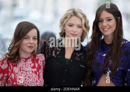 Laure Calamy, Virginie Efira et Adele Exarchopoulos participant au Sybil Photocall dans le cadre du 72e Festival international du film de Cannes, France, le 25 mai 2019. Photo d'Aurore Marechal/ABACAPRESS.COM Banque D'Images