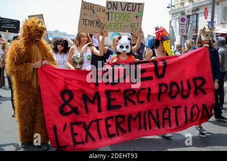 Les gens se mobilisent contre le réchauffement climatique, manifestation climatique à Marseille, France, le 25 mai 2019. Photo de Denis Taust/avenir photos/ABACAPRESS.COM Banque D'Images