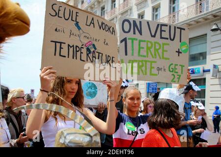 Les gens se mobilisent contre le réchauffement climatique, manifestation climatique à Marseille, France, le 25 mai 2019. Photo de Denis Taust/avenir photos/ABACAPRESS.COM Banque D'Images