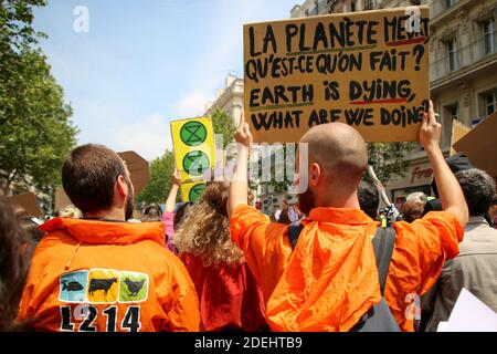 Les gens se mobilisent contre le réchauffement climatique, manifestation climatique à Marseille, France, le 25 mai 2019. Photo de Denis Taust/avenir photos/ABACAPRESS.COM Banque D'Images