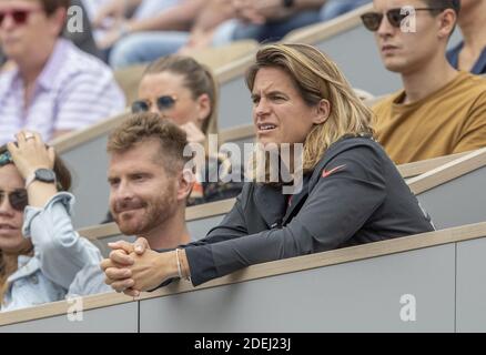 Amélie Mauresmo en stand lors de l'Open de tennis français à l'arène Roland-Garros le 31 mai 2019 à Paris, France. Photo par ABACAPRESS.COM Banque D'Images