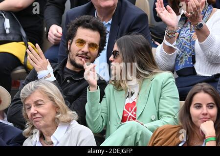 Amir Haddad et son épouse Lital assistent à l'Open de tennis français 2019 - jour quinze à Roland Garros le 9 juin 2019 à Paris, France. Photo de Laurent Zabulon / ABACAPRESS.COM Banque D'Images