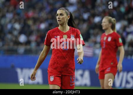 Alex Morgan des États-Unis lors du match de la coupe du monde de football féminin FIFA 2019 du Groupe F, États-Unis contre Thaïlande au stade de Reims, Reims, France, le 11 juin 2019. Les États-Unis ont gagné 13-0. Photo de Henri Szwarc/ABACAPRESS.COM Banque D'Images