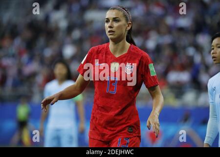 Alex Morgan des États-Unis lors du match de la coupe du monde de football féminin FIFA 2019 du Groupe F, États-Unis contre Thaïlande au stade de Reims, Reims, France, le 11 juin 2019. Les États-Unis ont gagné 13-0. Photo de Henri Szwarc/ABACAPRESS.COM Banque D'Images