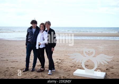 Nicolas Maury, Maud Wyler et Swann Arlaud assistent à une photo sur la plage lors du 33ème Festival du film de Cabourg à Cbourg, France, le 14 juin 2019. Photo d'Aurore Marechal/ABACAPRESS.COM Banque D'Images