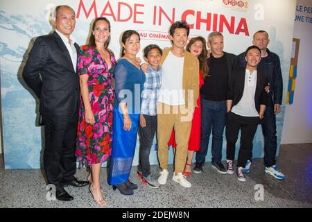 Bing Yin, Julie de Bona, Li Heling, Frédéric Chau, Mylène Jampanoi, Medi Sadoun, Steve Tran, Julien Abraham assiste à la première du film de Paris « Made in China » le 17 juin 2019 à Paris, France. Photo de Nasser Berzane/ABACAPRESS.COM Banque D'Images