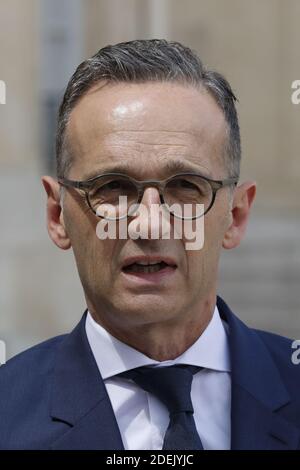 Le ministre allemand des Affaires étrangères Heiko Maas quitte l'Elysée à la suite de la réunion du Cabinet hebdomadaire français à Paris, en France, le 19 juin 2019. Photo de Henri Szwarc/ABACAPRESS.COM Banque D'Images