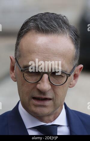 Le ministre allemand des Affaires étrangères Heiko Maas quitte l'Elysée à la suite de la réunion du Cabinet hebdomadaire français à Paris, en France, le 19 juin 2019. Photo de Henri Szwarc/ABACAPRESS.COM Banque D'Images