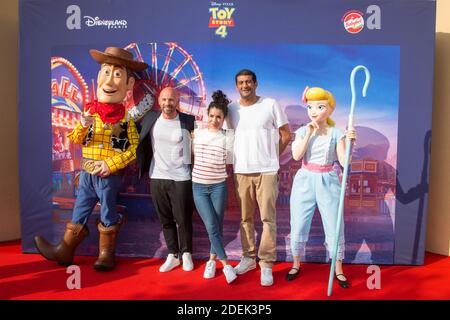 Franck Gastabide, Sabrina Ouazani et Ramzy Bedia participent à la première du film de Paris « Toy Story 4 » à Disneyland Paris le 22 juin 2019 à Paris, France. Photo de Nasser Berzane/ABACAPRESS.COM Banque D'Images