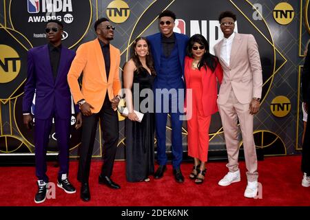 Giannis Antetokounmpo participe aux NBA Awards 2019 à Barker Hangar le 24 juin 2019 à Santa Monica, CA, États-Unis. Photo de Lionel Hahn/ABACAPRESS.COM Banque D'Images