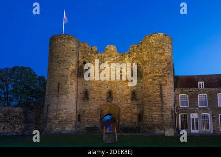 Angleterre, Kent, Tonbridge, Tonnbridge Castle Gatehouse Banque D'Images