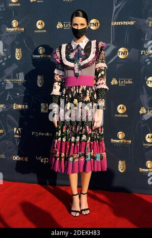 Mexico, Mexique. 29 novembre 2020. MEXICO, MEXIQUE - NOVEMBRE 29 : Pamela Almanza pose pour des photos lors du tapis rouge des Smart films Awards 2020 au Foro aire libre le 29 2020 novembre à Mexico. (Photo par Eyepix Group/Pacific Press) crédit: Pacific Press Media production Corp./Alay Live News Banque D'Images