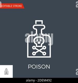 Icône vecteur poison Illustration de Vecteur