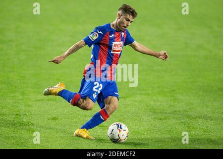 Alejandro Pozo d'Eibar pendant le championnat d'Espagne la Liga Match de football entre Real Betis Balompie et Sociedad Depo / LM Banque D'Images