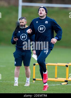 Série de la coupe de l'automne : ScotlandÕs Blair Kinghorn pendant la session de formation de l'équipe d'Écosse, Oriam Sports Center, Université Heriot-Watt, Édimbourg, Écosse, Royaume-Uni. 1er décembre 2020. Crédit : Ian Rutherford/Alay Live News. Banque D'Images