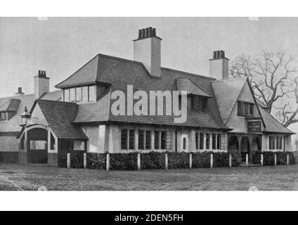 Ancienne photographie du White Horse Inn, Stetchworth, Newmarket Banque D'Images