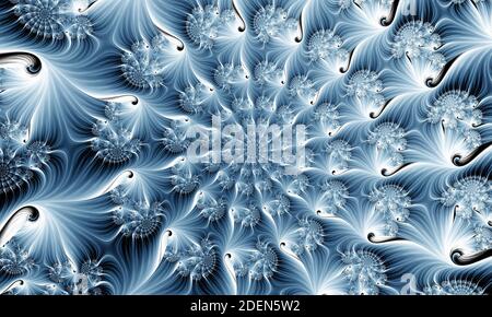 Abstrait 3d fleur fractale. illustration 3d Banque D'Images